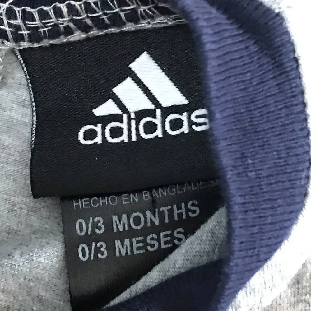 Adidas Boys Onesies Bundle 0-3 Months